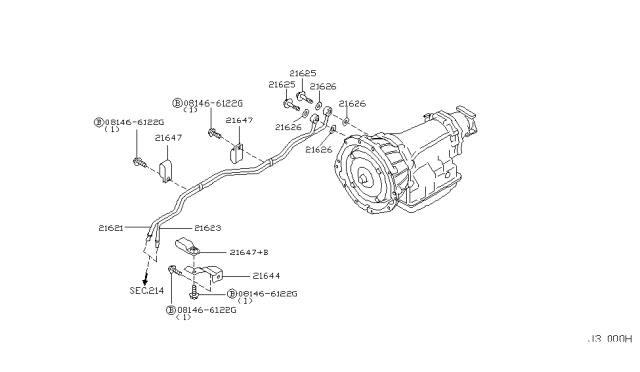 2007 Infiniti G35 Coupe Auto Transmission,Transaxle & Fitting Diagram 4