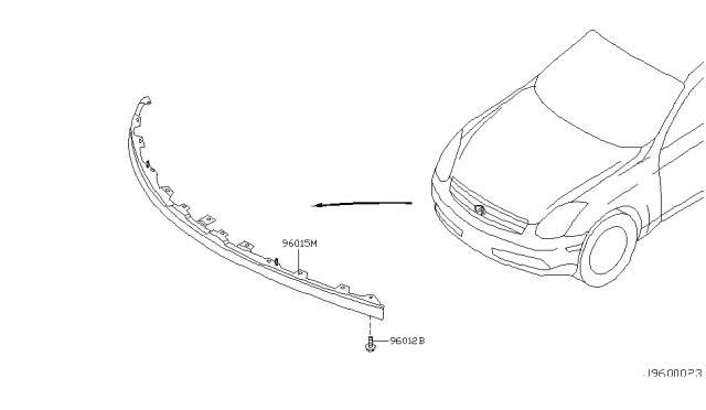 2006 Infiniti G35 Air Spoiler Diagram 1