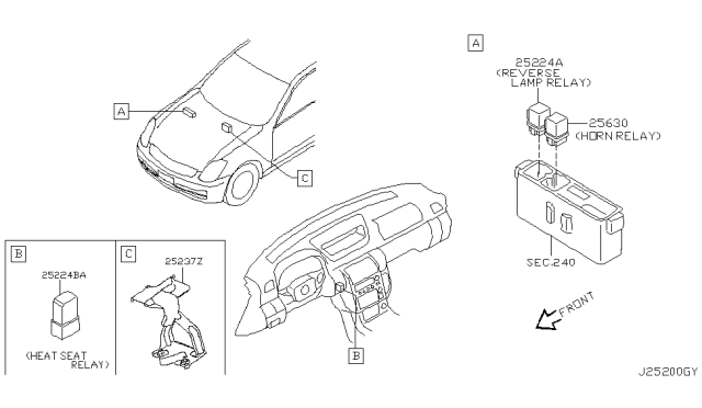 2004 Infiniti G35 Coupe Relay Diagram 1