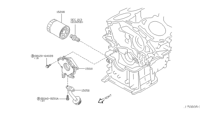 2004 Infiniti G35 Lubricating System Diagram 5