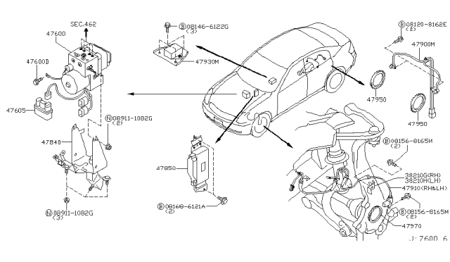 2005 Infiniti G35 Anti Skid Control Diagram 3