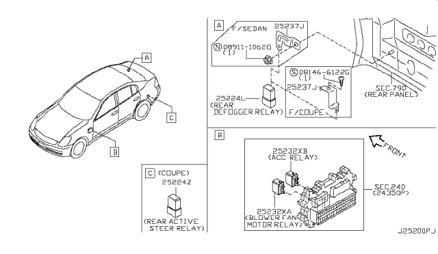 2007 Infiniti G35 Coupe Relay Diagram 4