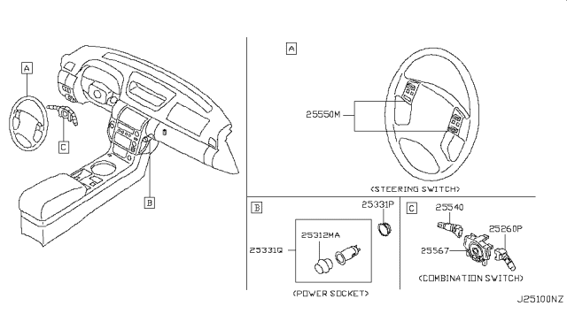 2004 Infiniti G35 Coupe Switch Diagram 12