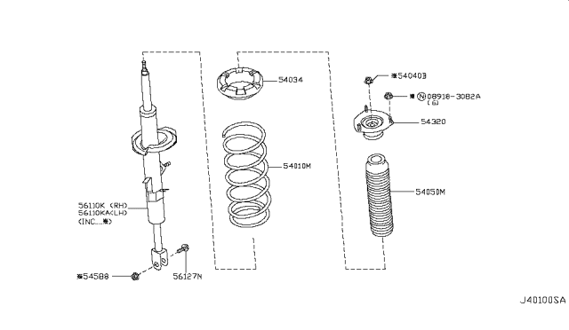 2006 Infiniti G35 Coupe Front Suspension Diagram 8