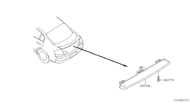 2003 Infiniti G35 Coupe High Mounting Stop Lamp Diagram 1