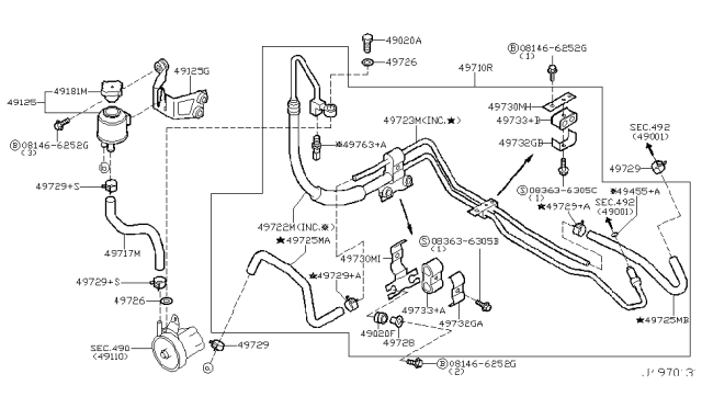 2004 Infiniti G35 Coupe Power Steering Piping Diagram 6