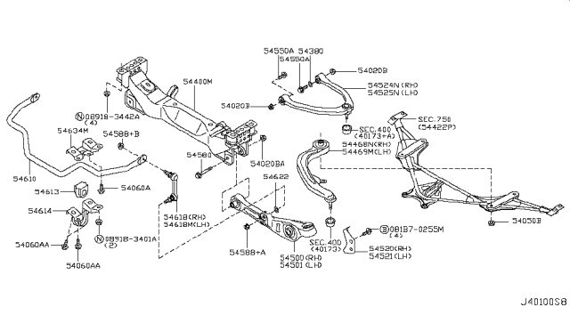 2006 Infiniti G35 Front Suspension Diagram 3