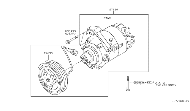 2003 Infiniti G35 Compressor Diagram 1