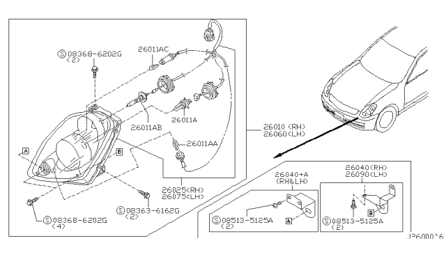 2003 Infiniti G35 Headlamp Diagram 2