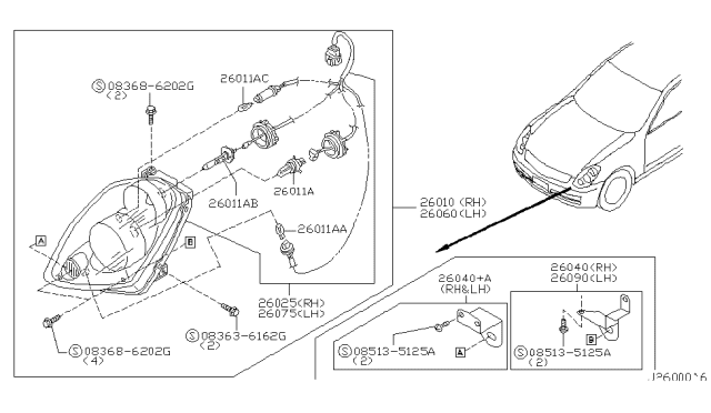 2005 Infiniti G35 Headlamp Diagram 4