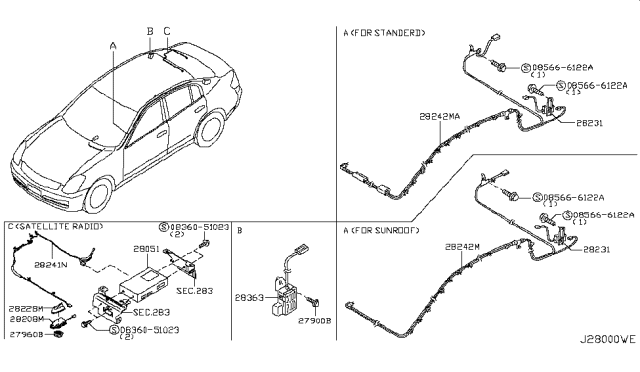 2005 Infiniti G35 Audio & Visual Diagram 4