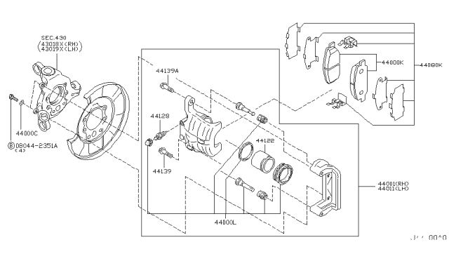 2004 Infiniti G35 Rear Brake Diagram 4