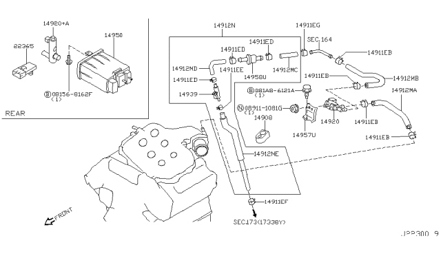 2006 Infiniti G35 Engine Control Vacuum Piping Diagram