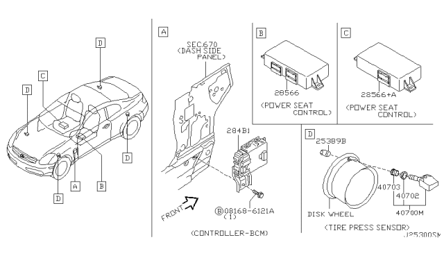 2004 Infiniti G35 Coupe Electrical Unit Diagram 2