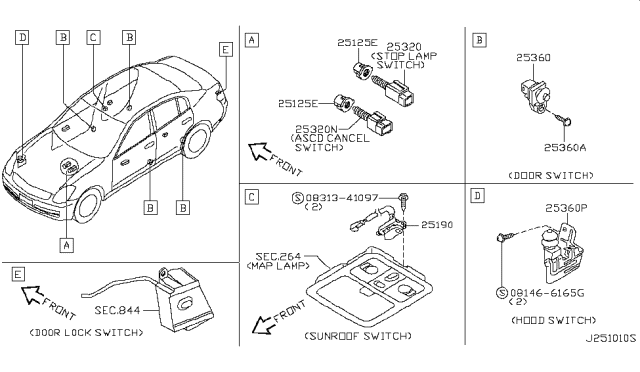 2007 Infiniti G35 Coupe Switch Diagram 2