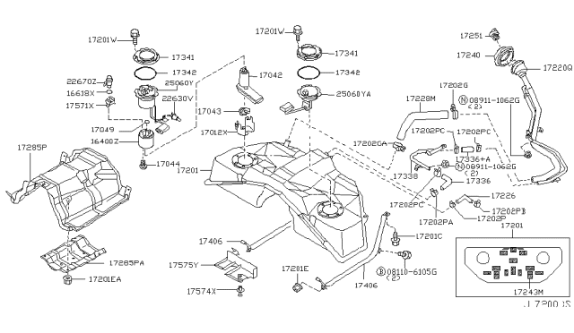 2005 Infiniti G35 Seal O Ring Diagram for 17049-4M400