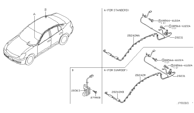 2004 Infiniti G35 Audio & Visual Diagram 5