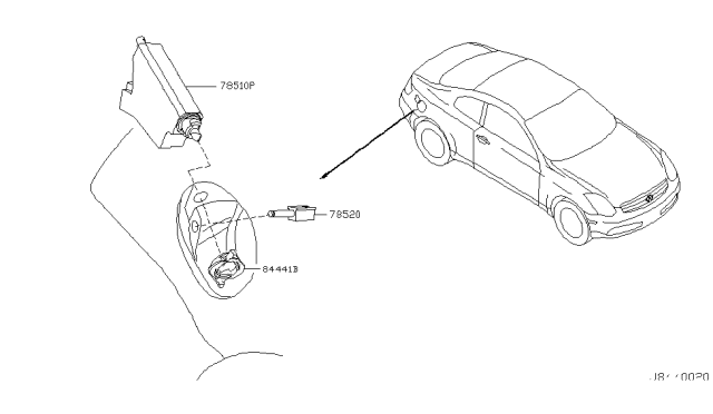 2003 Infiniti G35 Trunk Opener Diagram 1