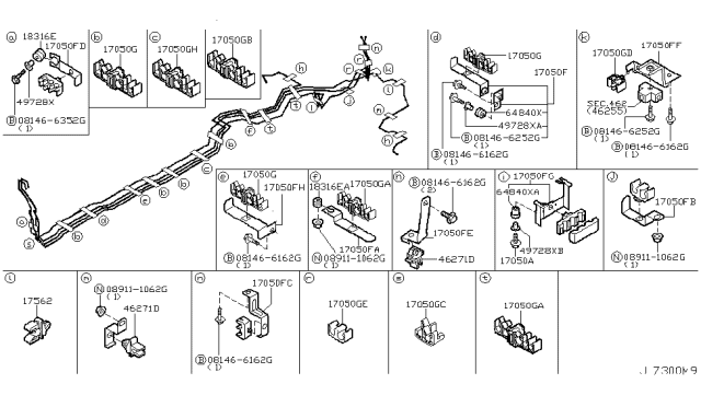 2004 Infiniti M45 Fuel Piping Diagram 1