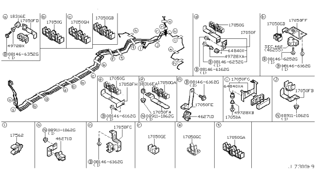 2003 Infiniti M45 Rubber - Bush Diagram for 64835-AG010