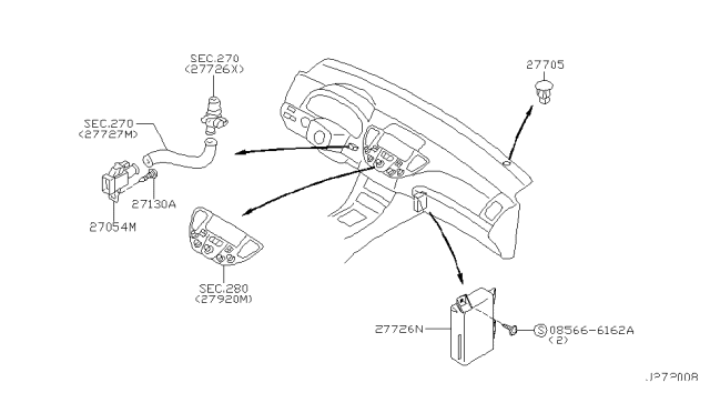 2004 Infiniti M45 Control Unit Diagram