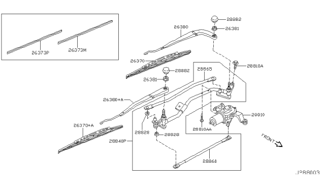 2003 Infiniti M45 Link Assy-Connecting,No 2 Diagram for 28842-CR900