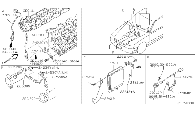 2004 Infiniti M45 Engine Control Module Diagram