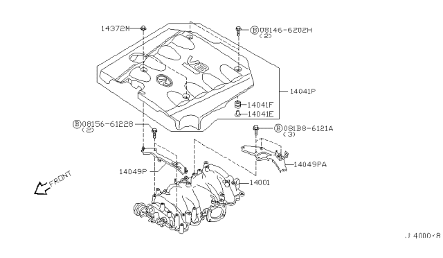 2004 Infiniti M45 Manifold Diagram 1