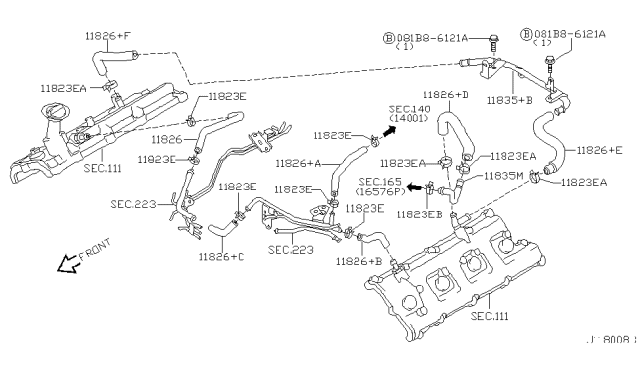 2003 Infiniti M45 Crankcase Ventilation Diagram