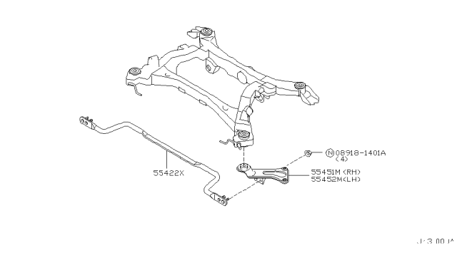 2004 Infiniti M45 Rear Suspension Diagram 1