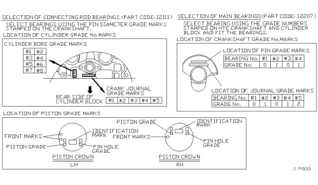 2004 Infiniti M45 Piston,Crankshaft & Flywheel Diagram 2