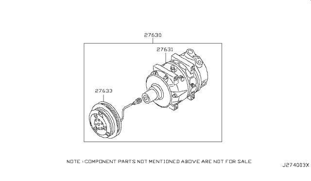 2004 Infiniti M45 Compressor Diagram