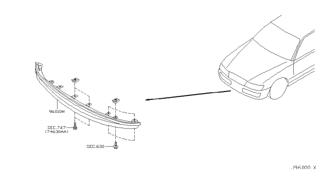 2003 Infiniti M45 Air Spoiler Diagram