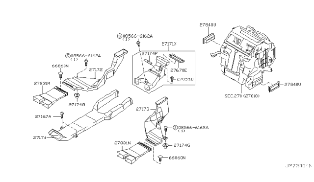 2004 Infiniti M45 Nozzle & Duct Diagram 2