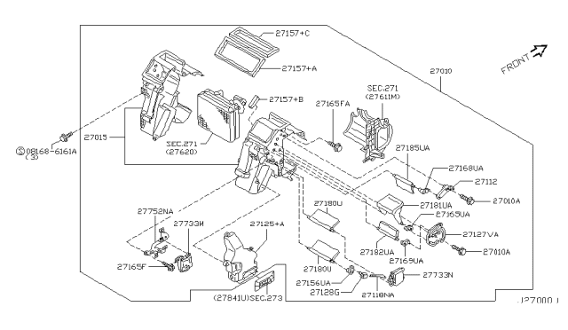2004 Infiniti M45 Heater & Blower Unit Diagram 2