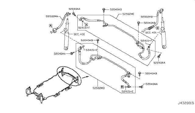 2014 Infiniti QX80 Suspension Control Diagram 4