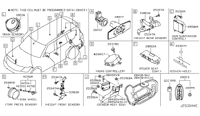 2019 Infiniti QX80 Electrical Unit Diagram 2