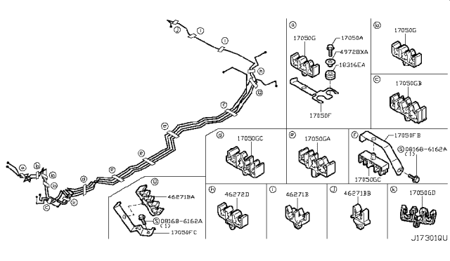 2013 Infiniti QX56 Fuel Piping Diagram 1