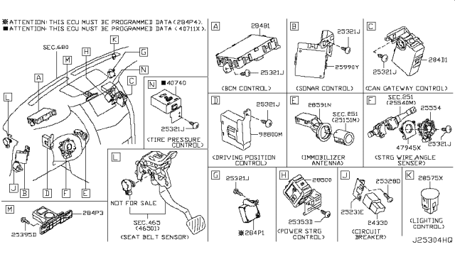 2016 Infiniti QX80 Electrical Unit Diagram 12