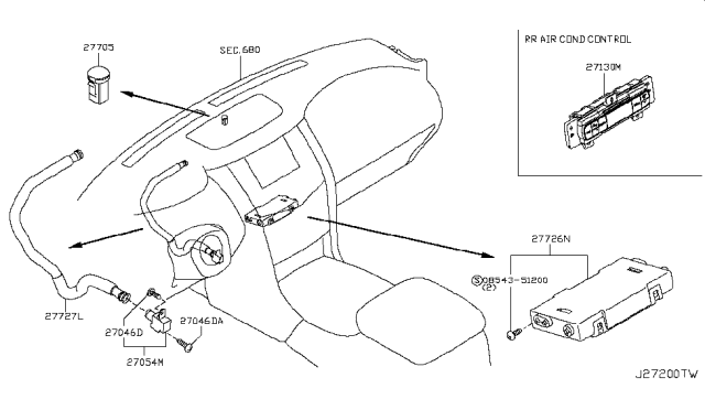 2013 Infiniti QX56 Control Unit Diagram