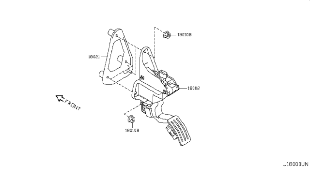 2018 Infiniti QX80 Accelerator Linkage Diagram 2