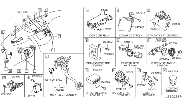 2014 Infiniti QX80 Electrical Unit Diagram 8