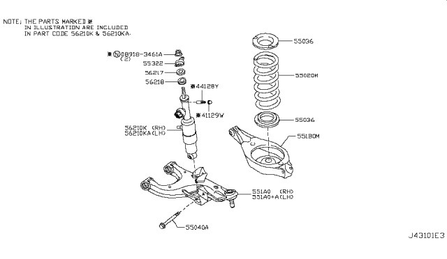 2018 Infiniti QX80 Rear Suspension Diagram 2