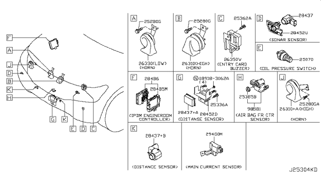 2018 Infiniti QX80 Electrical Unit Diagram 6