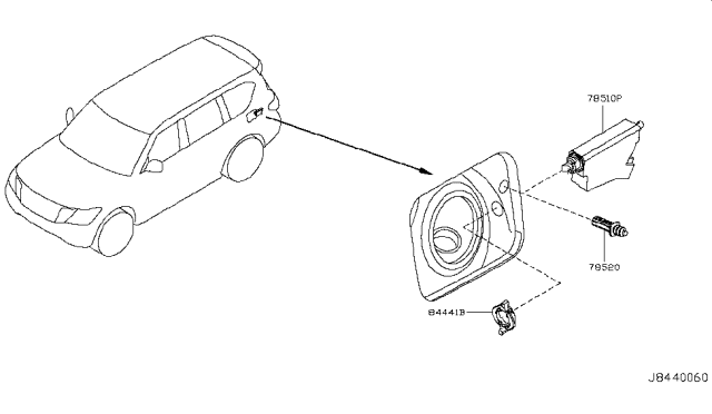 2015 Infiniti QX80 Trunk Opener Diagram