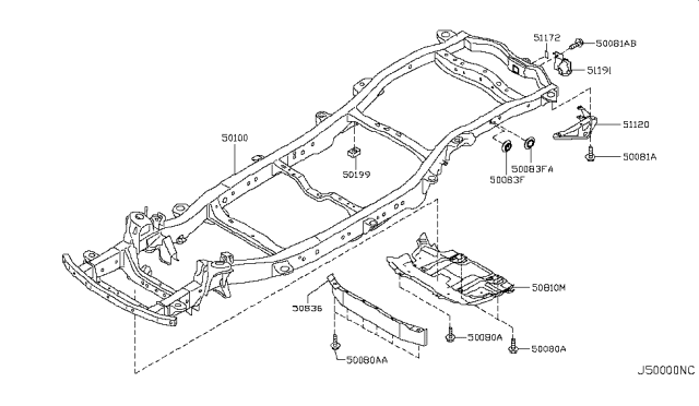 2019 Infiniti QX80 Frame Diagram 5