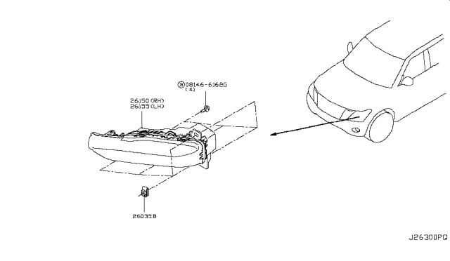 2019 Infiniti QX80 Fog,Daytime Running & Driving Lamp Diagram 2