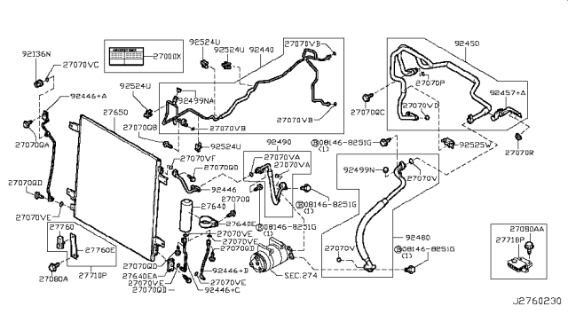 2017 Infiniti QX80 Hose-Flexible,Low Diagram for 92480-1LK0A