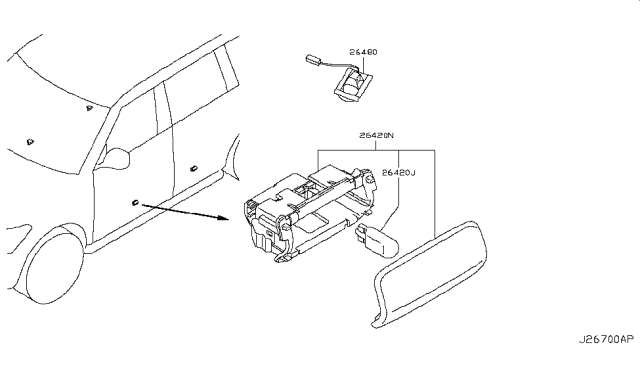 2013 Infiniti QX56 Lamps (Others) Diagram 1