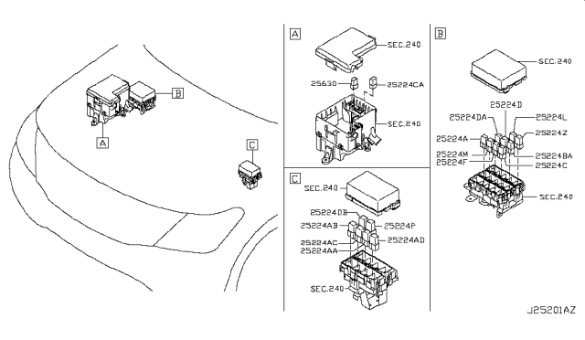 2013 Infiniti QX56 Relay Diagram 3